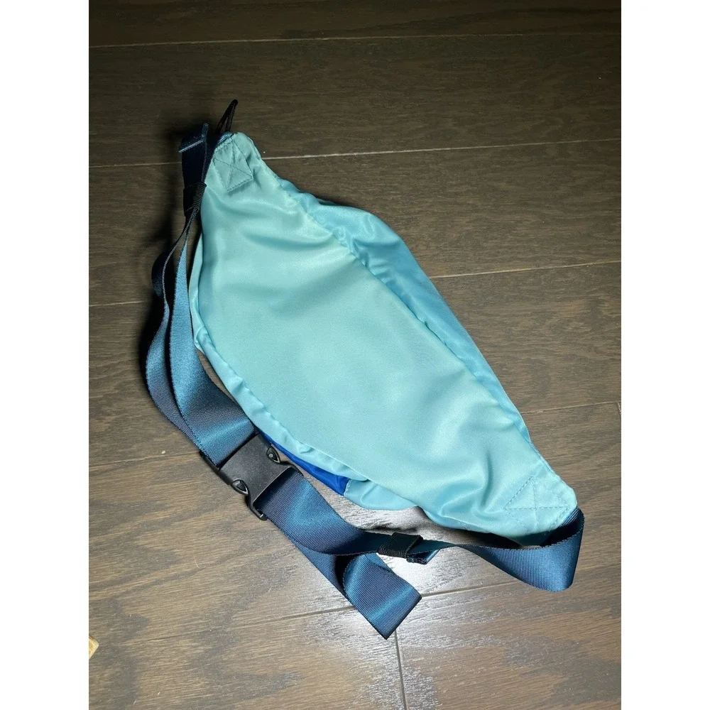 HOKA Fanny Waist Pack‎ - Neon Teal / Blue - Adjustable - Zip Pockets EUC